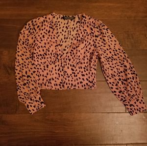 White Fox Boutique cheetuh top S